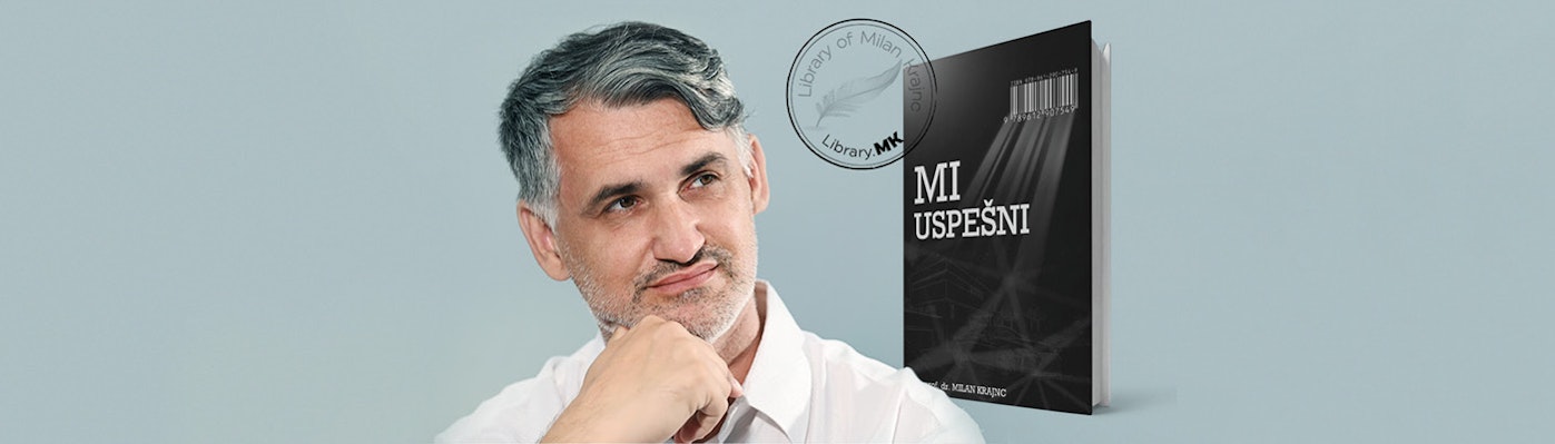 Milan Kranjc s knjigo Mi uspešni